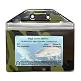 3 Pack - Camouflage, Horizontal, Zipped, Pinned, Hunting License, Fishing License & Tag Holder, Made in USA