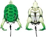 Lunkerhunt - Turtle Prop Lure | Topwater Bass Fishing Lure (3 Sharp Wide Gap Hooks) Best Bass Lure | Trout Lure Hollow Body | Unique Fishing Lures for Freshwater | Double Loud Propeller Feet
