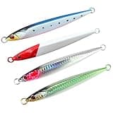 koity Saltwater Fishing Lures Slow Pitch Jigging Vertical Jig Artificial Bait Metal Jig Fishing Inshore Offshore for Tuna Bluefin Salmon Trout Striped Bass Grouper Snapper Kingfish