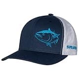 Bluefin Tuna Trucker Hat: Adjustable Snapback | Spearfishing | Fishing - Navy/White