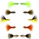 The Fly Fishing Place Basics Collection - Crystal Woolly Bugger Assortment - 10 Bead Head Wet Flies - 5 Patterns - Hook Size 4