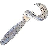 Strike King Rage Tail Grub 4",Blue Glimmer Black Flake