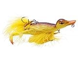 CREEYA 1piece 3D Duck Topwater Fishing Lure Yellow Duckling Floating Artificial Bait Plopping and Splashing Feet Hard Fishing Tackle Geer 12cm 28g