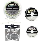 RIFT Explorer WF Fly Fishing Line Kit Dual Welded Loops 3 5WT Fly Fishing Line Pre-Tied Leader Braided Backing Tippet Fish Line