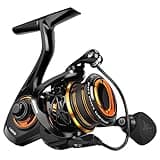 KastKing Zephyr 1000 SFS Finesse Ultralight-Ice Spinning Fishing Reel, Lightweight at only 5.3 Ounces, 7 + 1 Stainless Steel Ball Bearings, Premium Carbon Fiber Drag, Braid Ready CNC Aluminum Spool