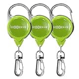 HOOK-EZE Fishing Zinger Retractor, Fishing Accessories and Gadgets for Fly Fishing, Trout Bass Fishing Gear and Equipment for Angler Vest, Nippers, Forceps, Fly Float Ant, Backpack (Pack of 3)