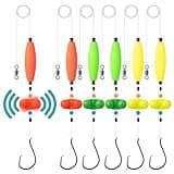 Catfish Rigs Catfish Float Rigs Catfishing Tackle Santee Rig 5/0 6/0 Circle Hooks for Peg Floats Catfish (Multiple colors, 6/0 HOOK * 6PCS)