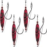 Catfish Float Rigs Fishing Bobbers Popping Cork Tackle Catfishing Equipment Combo for Bank River Lake EVA Peg Artificial High Buoyancy Body Circle Hooks Weight (Pack of 4, 3")