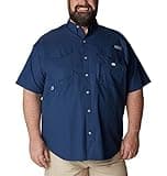 Columbia Mens PFG Bonehead Short Sleeve Fishing Shirt, Carbon, Large