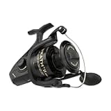 PENN Wrath II Saltwater Spinning Fishing Reel, Size 8000, Right/Left Handle Position, Corrosion-Resistant Graphite Body, Machined Anodized Aluminum Spool