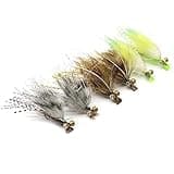 Fly Fishing Big Fish Flies Kit Top 5 Steelhead Rainbow Trout Flies Fly Fishing Gear Premium Wet Dry Flies Lures Streamer Nymph Emerger Fishing Assorted Trout Flies (NZF-03)