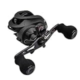 FISHDROPS Baitcaster Reels, 9+1BB, CNC Aluminum Spool, Magnetic Brake System Bait Caster Reel High Speed Gear Ratio 7.0:1 Ultra Smooth Low Profile Baitcasting Fishing Reel