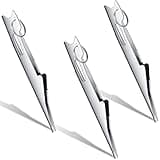 3 Pcs Fishing Line Knot Tyer Quick Tie Fishing Knot Tying Tool Fly Nail Knot Tool Fly Angler Accessories Fly Tying Equipment for Hooks Lures Lines Men, Silver