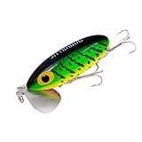 Arbogast Jitterbug Topwater Bass Fishing Lure, Excellent for Night Fishing, Freshwater Fishing Gear and Accessories, Fire Tiger, 3", 5/8 oz