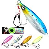 BWH Slow Pitch Jigs and Butterfly Jigs Fishing Lures, Diamond Jigs Saltwater Fishing Jigs, Iron Jig, Deep Jigs, Lures Jigging (Blue Sardine, 160g)