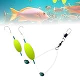 Upgraded Double-Hook Reverse Bottom Rig, 2025 New Swimming Bait for Freshwater Saltwater,Fishing Lures for Beginners Amateurs and Professionals Outdoor (1 Pack, Large)