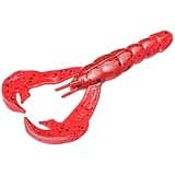Strike King Rage Craw 4-Inch Fishing Lure, Soft Plastic Grub, Unique Design, Realistic Pincers, Slender Body, 4-Inches, 7-Pack