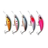 Minnow Fishing Lures crankbaits Set, 1/5oz Hard baits with Vibrant Colors for Trout, bass, Perch - Ideal for Stream and Lake Fishing， 5 Pieces(M3)