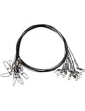 Facikono Fishing Leaders Line Steel Leaders Fishing Saltwater 125LB Fishing Leaders with Swivels and Snaps, 19.68in