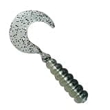 2" Hot Grubs Twister Tails Crappie Walleye Bass Fishing 50 Pack (Tennessee Shad)