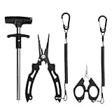 Fishing Tool Kit, Fishing Pliers Stainless Steel Fishing Line Cutter Braid Scissors Remover Tool, Amazing Fishing Gear Gifts for Family Fishing