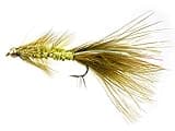 Region Fishing Woolly Bugger Olive Bead Head Tied on Mustad Signature Fly Hooks use for Trout and More (12ct - Hooks #4-10) (Assortment)