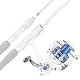 KastKing Centron Lite Spinning Fishing Reel Combo 6'6" M, 2000 Reel White