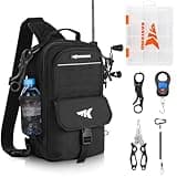KastKing Everyday Essential Fishing Backpack & Tool Set, Fishing Sling Tackle Bag & 3500-Tackle Box Waterproof, Fishing Scale, 7" Fishing Pliers, Lip Gripper-Fishing Gear and Fishing Gift for Men