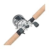 Abu Garcia 7’ Ambassadeur S Fishing Rod and Reel Baitcast Combo, 1+1 Ball Bearings for Smooth Operation, 7’ 1-Piece Rod