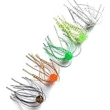 12 Pcs Fishing Lure Kit, Dice Shaped Soft Fishing Bait, PVC Fishing Lure Slow Sinking Flexible Bass Lures, for Catfish and Perch (Color Mixing)