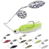 XFISHMAN-Spinner-Baits-for-Bass-Fishing-Lures-Colorado Blade Spinnerbait Set 1/4 oz & 3/8 oz 6 Colors for Bass Pike Crappie & Trout Fishing (Assortment 6 Pack（6 Colors）, 1/4 oz (7g))