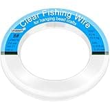 Clear Fishing Wire,755FT Monofilament Fishing Line,Clear String for Hanging,Strong Wire Invisible Nylon Thread for Hanging Balloon,Garland,Picture,Crafts,Decorations,Suitable for Beading Sewing