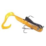Mizugiwa 8"/20cm 45g Pike Musky Dawg Fishing Soft Bait Lure,Fishing Tackle Yellow Tail