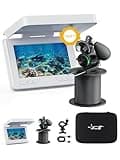 FourQ Underwater Fishing Camera,Fishing Camera Ice vexilar Fish find 4.3 inch HD Display Screen Underwater W/ 5000mah Li-Battery,100ft Cable and 12pcs Ir Lights for Boat Lake Kayak Ice Fishing