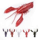 FONMANG Crawfish Lures for Bass Fishing, Pre-Rigged Soft Fishing Lures, Amazing Bass Fishing Gifts for Men, 3inch, 5/8oz, 5Pcs