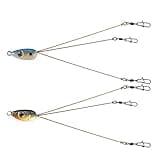 Alabama Rig Umbrella for Bass Fishing 3 Arms Swim Baits Lures Bait Kit for Freshwater Trout Salmon 2 Pcs