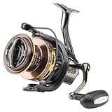 Big Game Surf Spinning Fishing Reel 8000/12000,20KG Drag Power Backlash-Free Bearings,Metal Reel Seat,Zinc Alloy Gear for Saltwater Inshore and Offshore Fishing (HT-surfBG-12000)