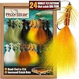 RoxStar Fly Shop | 24pk Wooly Bugger Flies Assortment | Hand Tied with Platinum Select Marabou | We Have Mastered The Woolly Bugger - The Results are Unmatched! Tied in House - Never Outsourced!