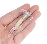 KTGCOZS Pack of 3 Luminous Squid Jig Octopus Squid Jigs Umbrella Hooks for Sea Fishing Lures