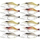 Goture Soft Lures Shrimp Bait Set, Freshwater/Saltwater, Trout Bass Salmon, 12 Piece