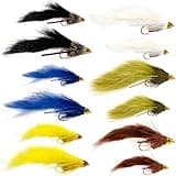12 Conehead Bunny Muddler with Rubber Leg/Conehead Zuddler Streamer Fly Fishing Flies Assortment | Trout Flies, Bass Flies, Pike Flies