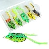 5Pcs Topwater Frog Lures Sets