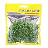 Curly Tail Grub Fishing Lures,50 Pcs 5cm Soft Fishing Lures,Plastic Fishing Bait T Tail Grub Worm Baits Fish Tackle Accessory 9 Colors(Cyan)