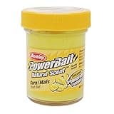 Berkley PowerBait Natural Scent Trout Bait ,Corn Yellow