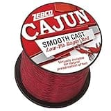 Zebco Cajun Smooth Cast Monofilament Fishing Line, Low-Vis Ragin’ Red Quarter Pound Spool, 1,150-Yards, 12-Pound, Virtually Invisible, Natural Presentation