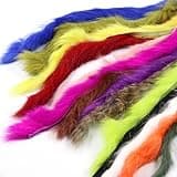 UAERSCH 5 pcs Wide Rabbit Fur Hare Zonker Strips Fly Tying Material for Leech Streamer Bass Trout Salmon Steelhead Fishing Flies