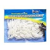 100 Pcs 4.8cm Soft Lure Baits Shrimps Fishing Lures, Luminous Green Soft Shrimp Bait, Scented Micro Bait for Trout Bass Crappie, Fish Gears Worms Glow Shrimps