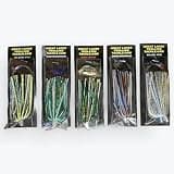 5 Pack 4" Salmon Trolling Fly & Leader Rig UV & Glow
