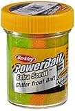 Berkley PowerBait Glitter Trout Bait, Rainbow, Fishing Dough Bait, Scent Dispersion Technology, Irresistible Scent and Flavor, Moldable and Easy to Use, Jar