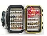 Wifreo Fly Fishing 54 Nymph Flies Assortment BH Wet Fly for Trout Flyfishing with Waterproof Fly Box